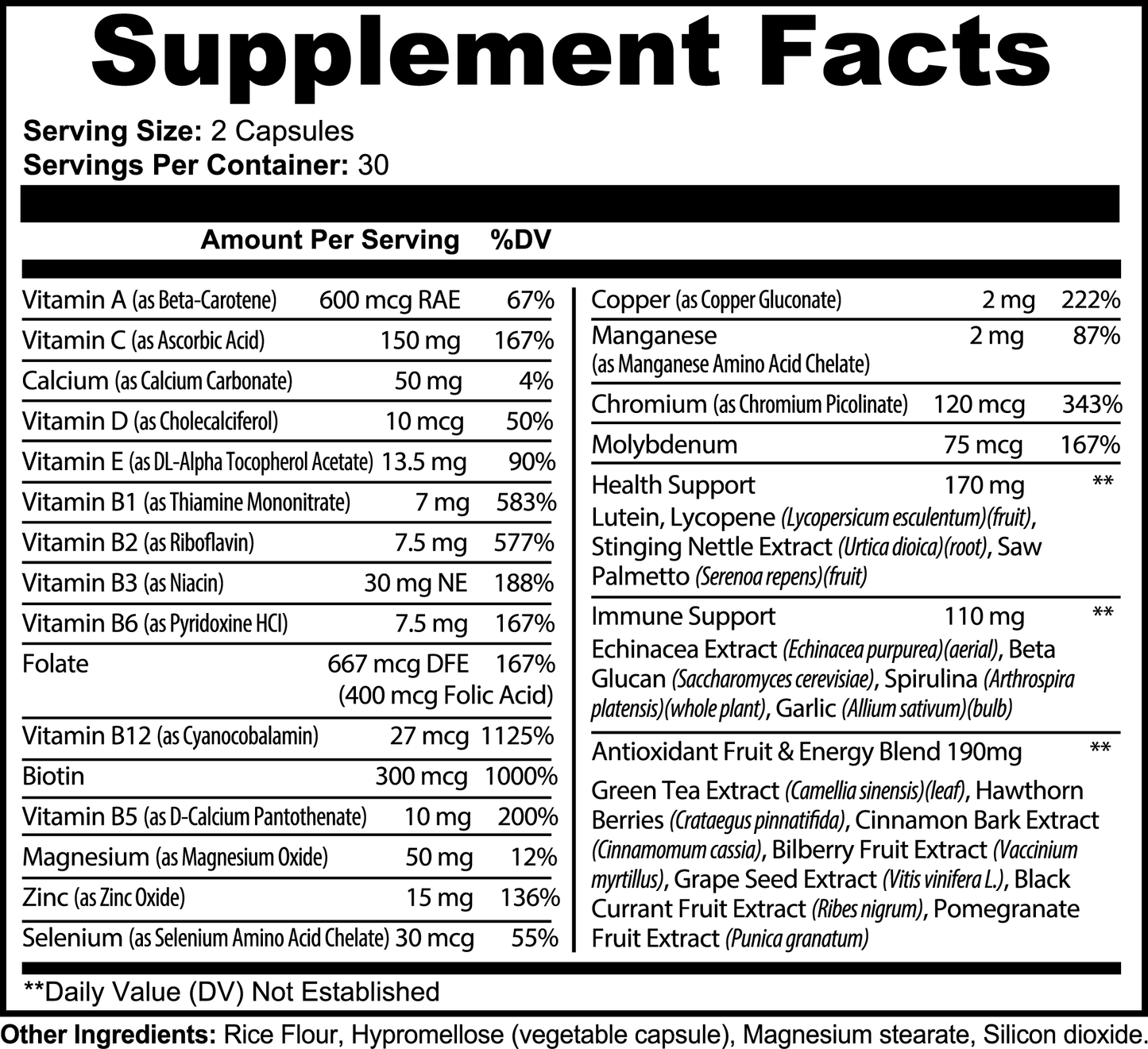ATHLETE ARMOR - DAILY MULTIVITAMIN