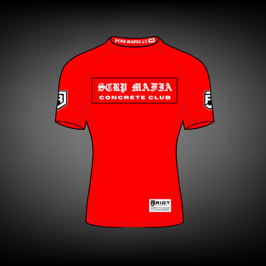 SCRP MAFIA CONCRETE CLUB RASHGUARD - RED