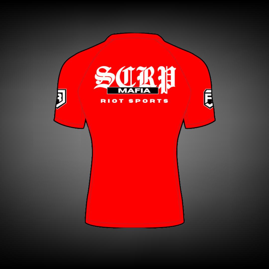 SCRP MAFIA CONCRETE CLUB RASHGUARD - RED